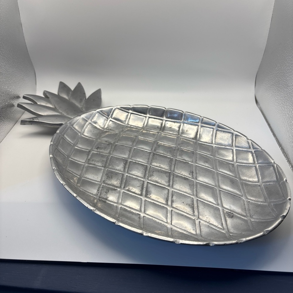 Silver Pineapple Pewter Serveware Platter
